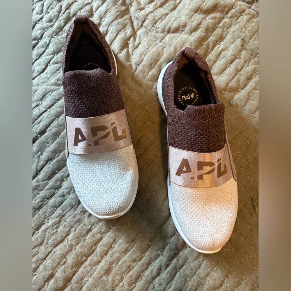 APL Women’s Maroon and White Slip-On Sneakers